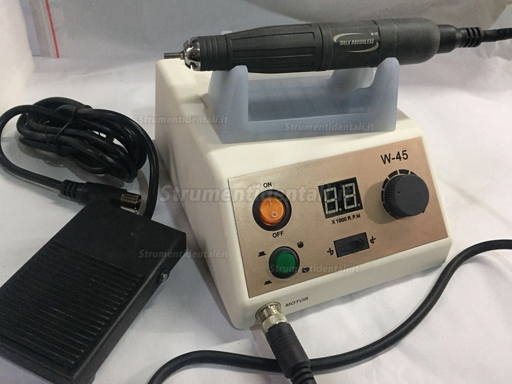 Micromotor lucidatrice w-45 con pedale on-off lucidatrice